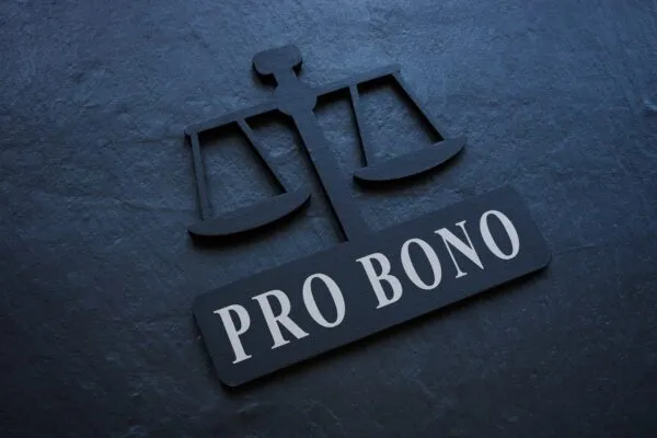 The,Inscription,Pro,Bono,On,The,Plate,In,The,Form