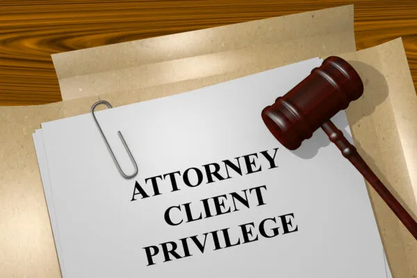 Render,Illustration,Of,Attorney-client,Privilege,Title,On,Legal,Documents