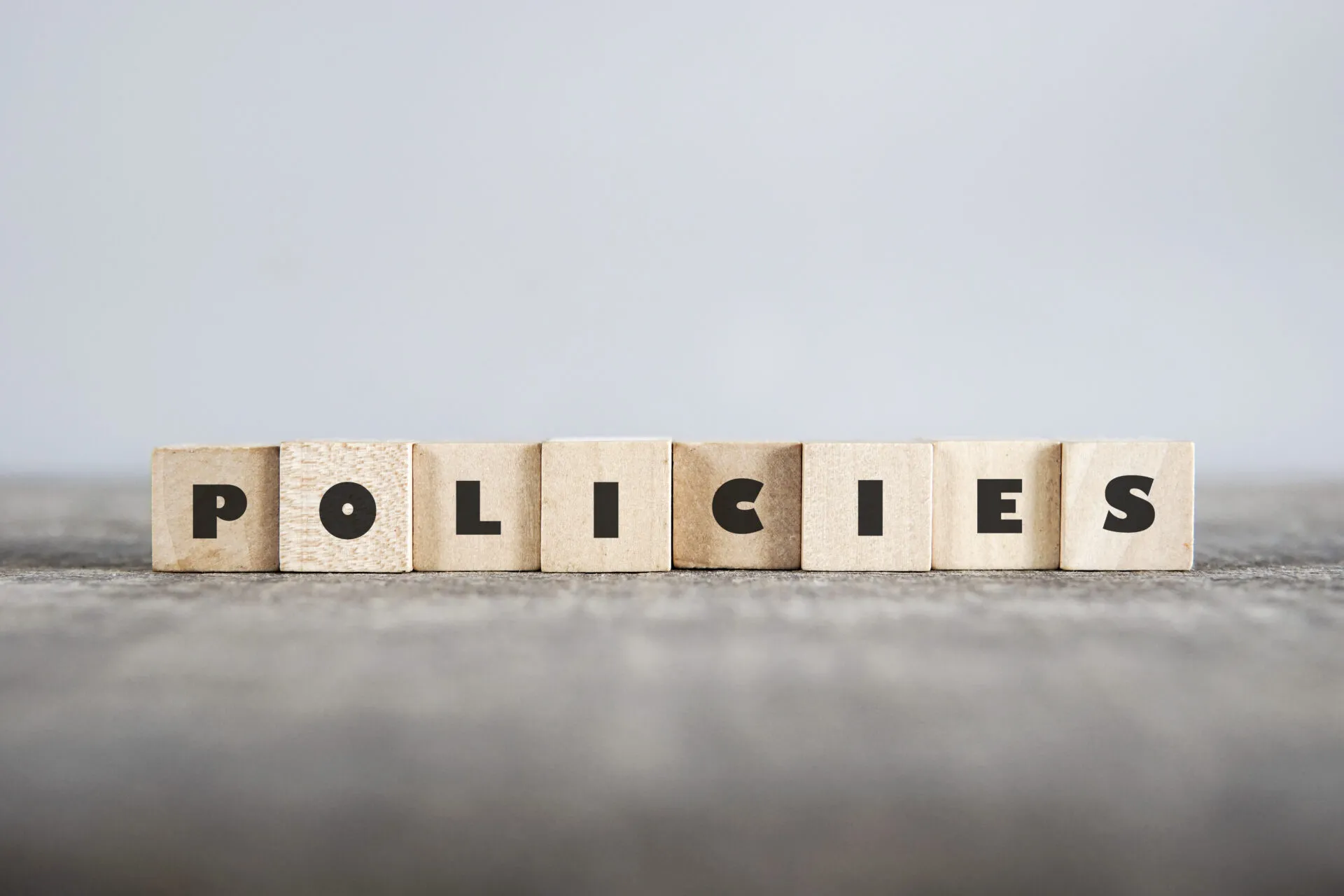 Policies,Word,Made,With,Building,Blocks