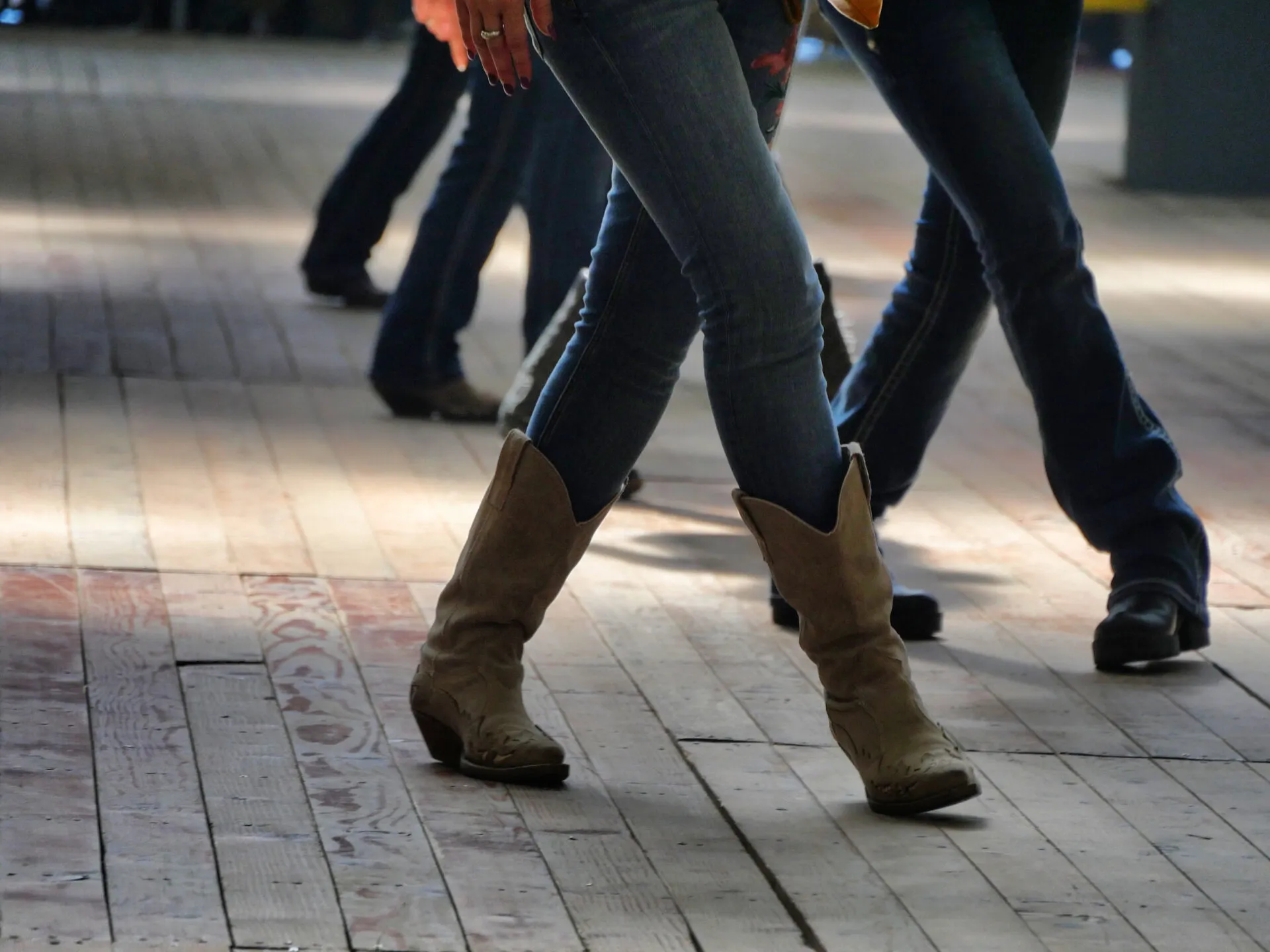Legs,Close,Up,Of,Traditional,Western,Folk,Music,Dancers,Blur