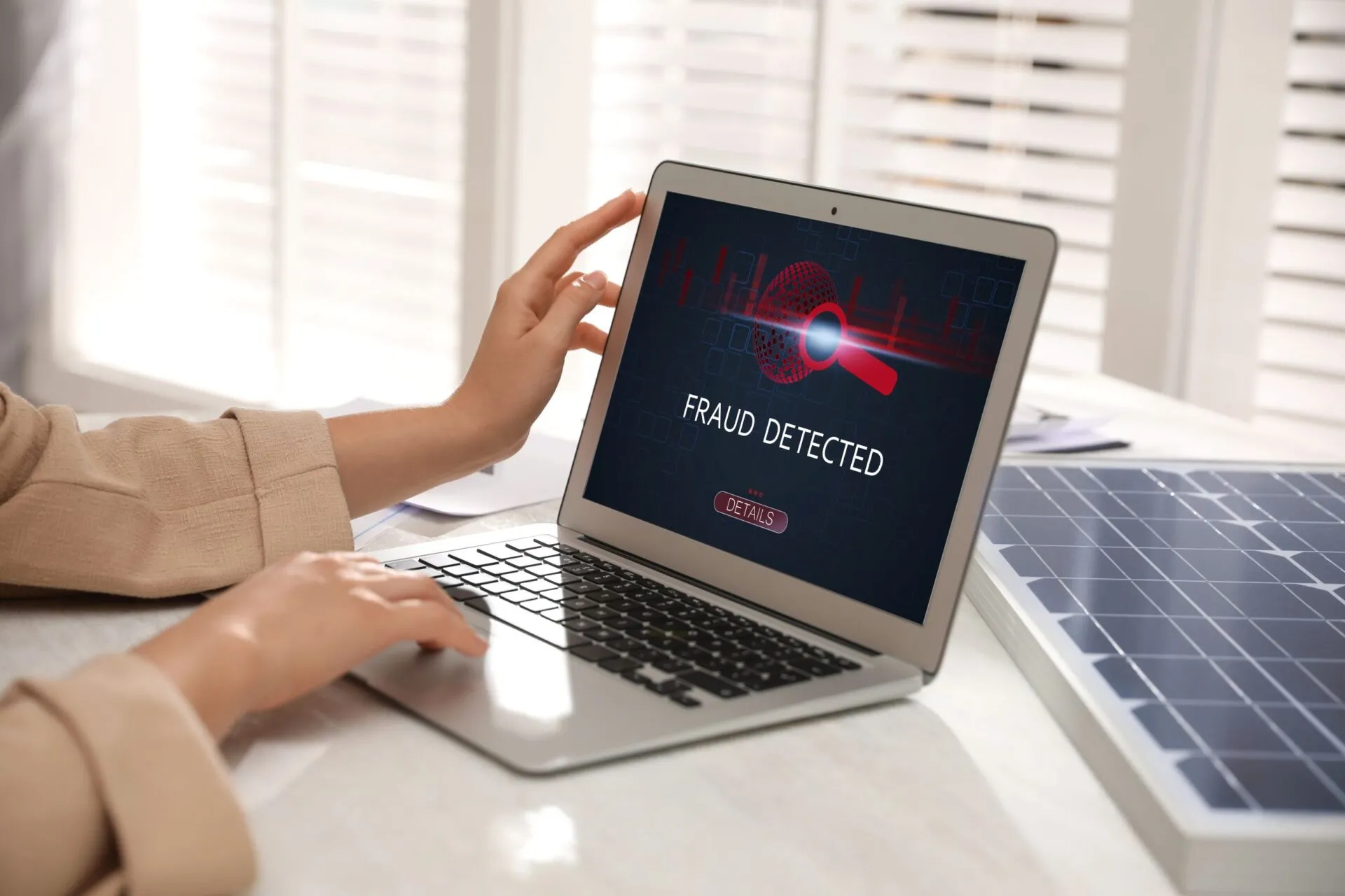 Fraud Protection on a laptop