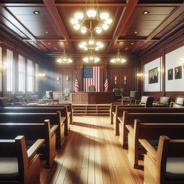 empty courtroom