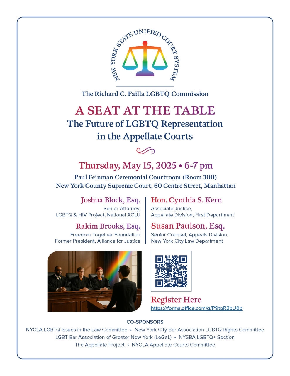 A seat at the table for LGBTQ representation in New York appellate courts.