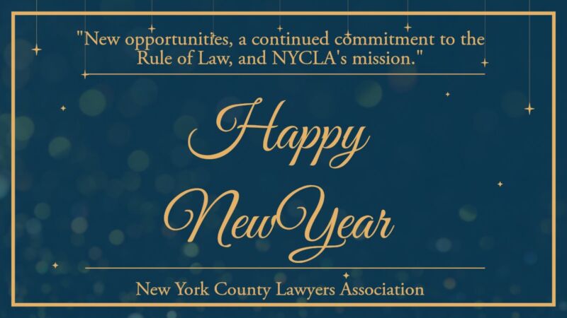 Image for the Tweet beginning: As we welcome 2026, NYCLA